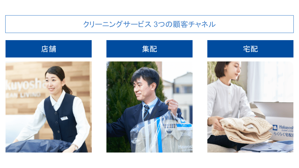 株式会社白洋舍様のクリーニングサービス